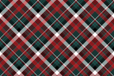 Kırmızı yeşil ekoseli sorunsuz arka plan kontrol edin. Düz tasarım. Vektör çizim.