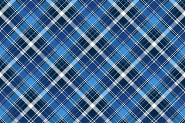 Mavi soyut onay Tekstil seamless modeli. Vektör çizim.