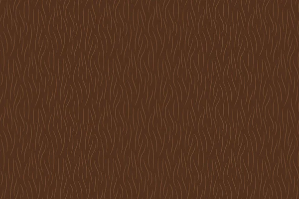 Handgezeichnete Braune Tierfell Textur Nahtloses Muster Vektorillustration — Stockvektor