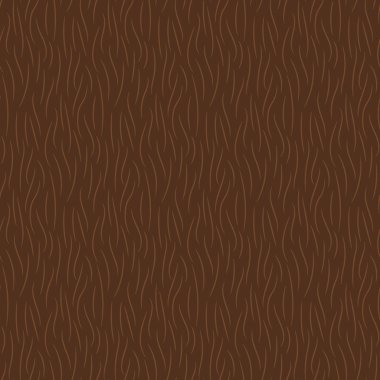 El çizimi kahverengi hayvan kürkü deseni pürüzsüz. Vektör illüstrasyonu.