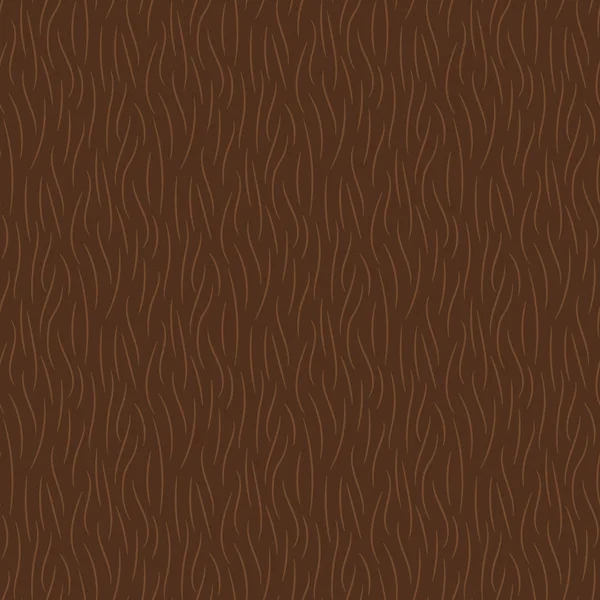 手描きの茶色の動物の毛皮のテクスチャシームレスなパターン ベクターイラスト — ストックベクタ