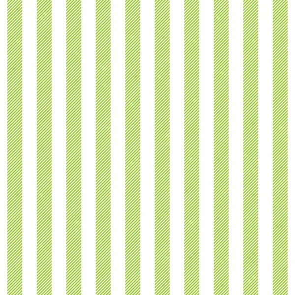 Patrón Sin Costuras Textura Tela Rayas Blancas Verdes Ilustración Vectorial — Vector de stock