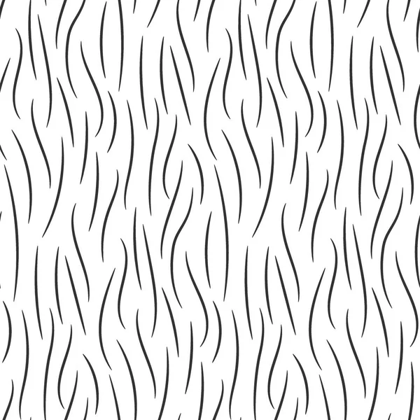 Černé Bílé Vzor Bezešvé Textury Živočišná Vlna Vektorové Ilustrace — Stockový vektor