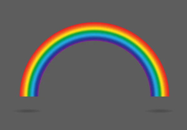 Moderna Rainbow Gradient Isolerade Grå Bakgrund Vektorillustration — Stock vektor