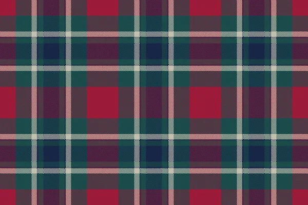 Tartan Kostkované Tkaniny Textura Vzor Bezešvé Plochý Design Vektorové Ilustrace — Stockový vektor