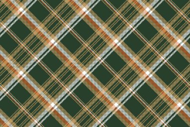 Yeşil piksel ekose kumaş seamless modeli. Vektör çizim.