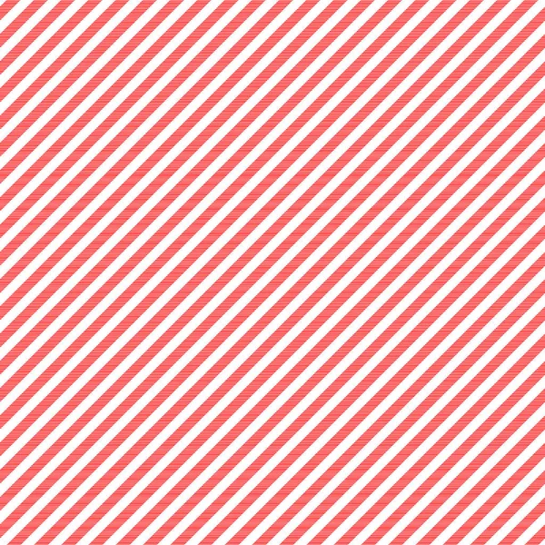 Red white striped fabric texture seamless pattern — Stock Vector