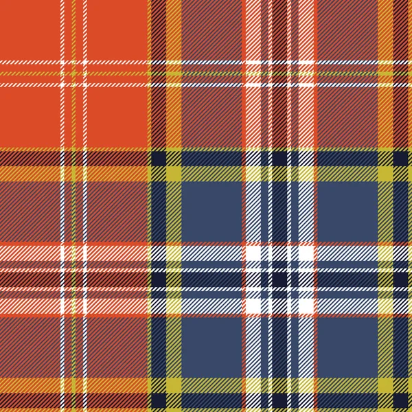 Textiel Tartan Geruite Naadloze Structuurpatroon Vectorillustratie — Stockvector