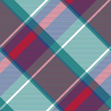 Soyut onay ekose asimetrik seamless modeli. Vektör çizim.