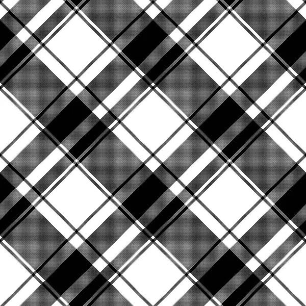 Schwarz Weiß Kariertes Nahtloses Pixelmuster Vektorillustration — Stockvektor