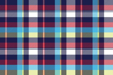 Mavi onay Dikişsiz desen kumaş Tekstil. Vektör çizim.