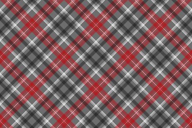 Diyagonal kareli kumaş doku seamless modeli denetleyin. Vektör çizim.