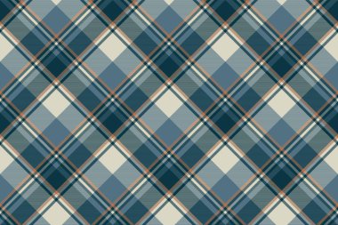 Gri mavi ekose seamless modeli kontrol edin. Vektör çizim.