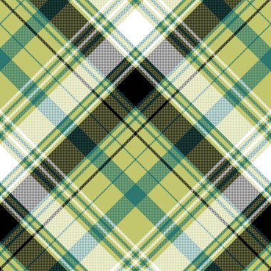 Piksel onay ekose Tekstil doku seamless modeli. Vektör çizim.