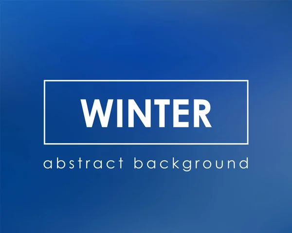 Blau Verschwommener Hintergrund Leere Vorlage Für Den Winter Vektorillustration — Stockvektor