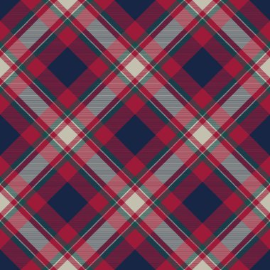 Tartan arka plan kumaş doku seamless modeli. Düz tasarım. Vektör çizim.