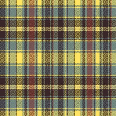 Dikişsiz desen onay ekose kumaş dokusu. Vektör çizim.