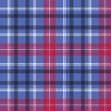 Tartan seamless modeli onay kumaş dokusu. Vektör çizim.