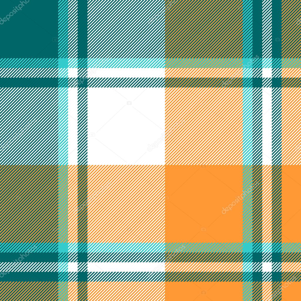 Orange diagonal fabric texture seamless pattern. Vector illustration.
