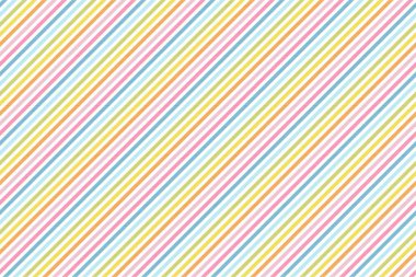 Rainbow çizgili seamless modeli diyagonal doku. Vektör çizim.