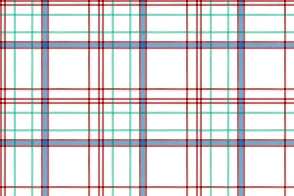 White Check Plaid Fabric Texture Seamless Pattern Flat Design Vector — Stock Vector