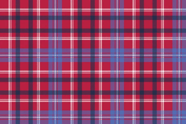 Rotes Tartan Kariertes Nahtloses Gewebe Vektorillustration — Stockvektor