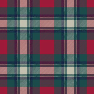 Arka plan doku Dikişsiz desen kumaş kontrol edin. Düz tasarım. Vektör çizim.