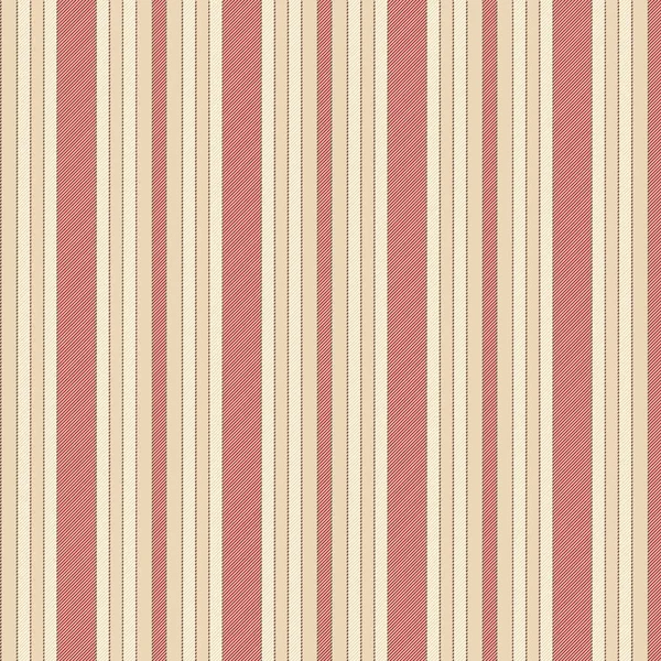 Classic Beige Red Striped Seamless Texture Vector Illustration — Stock Vector