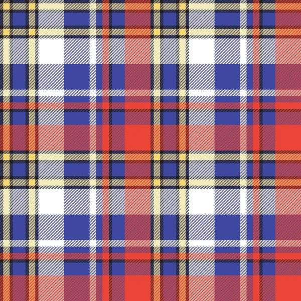 Color Plaid Seamless Pattern Vector Illustration — Stock Vector
