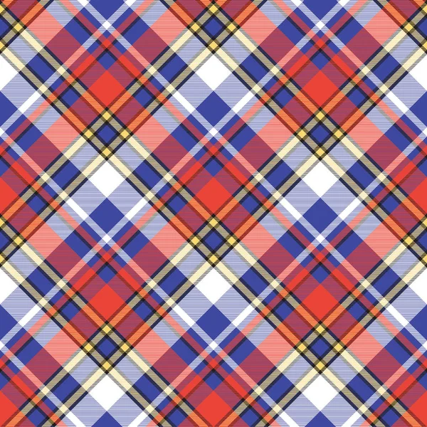 Color Plaid Seamless Pattern Vector Illustration — Stock Vector