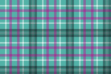 Mavi ekose kareli seamless modeli. Vektör çizim.