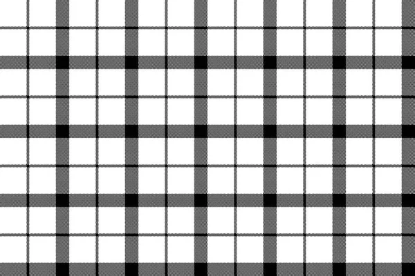 Monochrome Balck White Check Pixel Seamless Pattern Vector Illustration — Stock Vector