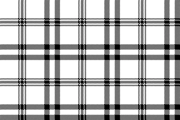 简单的黑白色格子方格无缝图案 矢量插图 — 图库矢量图片