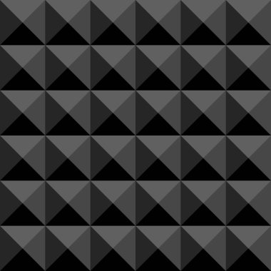 Siyah poligonal soyut seamless modeli. Vektör arka plan.