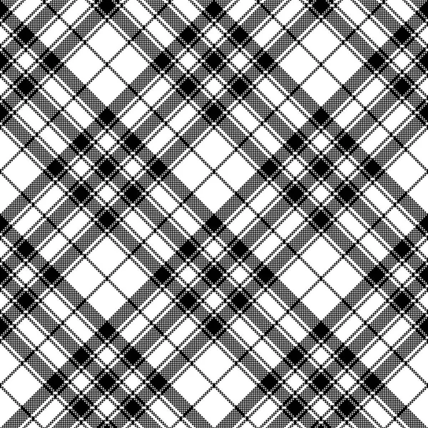 Stolz Der Schottischen Tartan Karo Pixel Nahtlose Muster Vektorillustration — Stockvektor