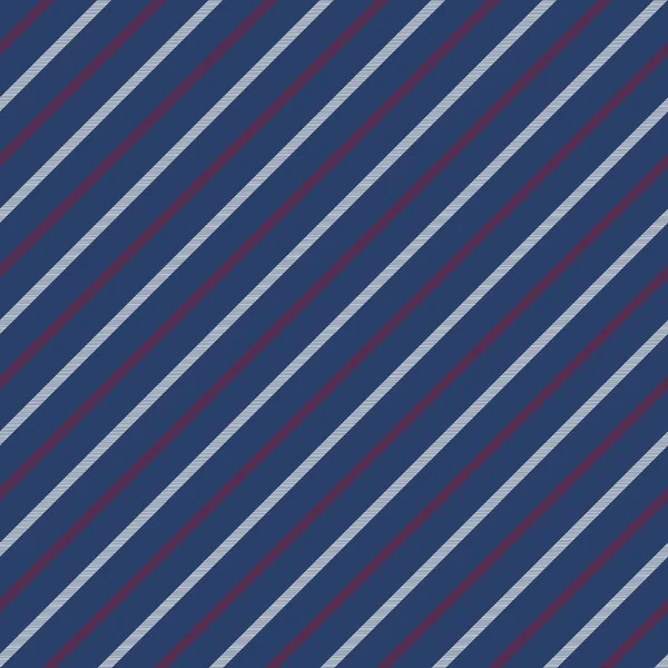 Blauwe Naadloze Strepen Patroon Diagonale Textuur Vectorillustratie — Stockvector