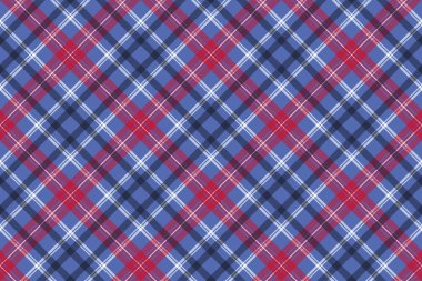 Tartan seamless modeli onay kumaş dokusu. Vektör çizim.