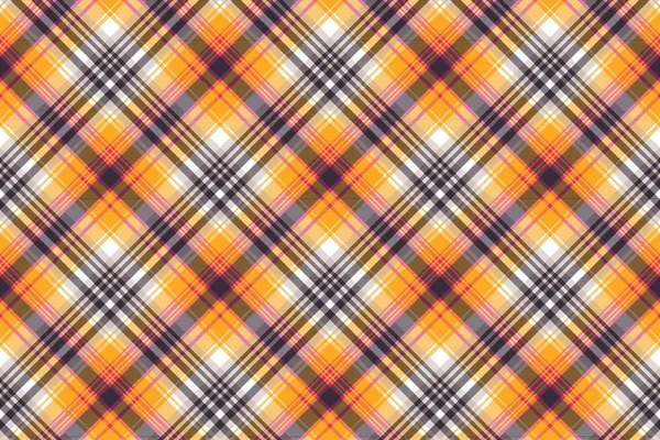 Plaid Arancione Modello Senza Cuciture Illustrazione Vettoriale — Vettoriale Stock