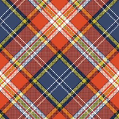 Dikişsiz desen kumaş doku tartan ekose. Vektör çizim.