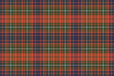 Piksel ekose tartan sorunsuz arka plan. Vektör çizim.