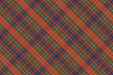 Piksel ekose tartan sorunsuz arka plan. Vektör çizim.