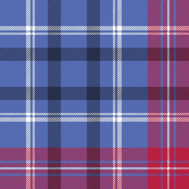 Tartan seamless modeli onay kumaş dokusu. Vektör çizim.