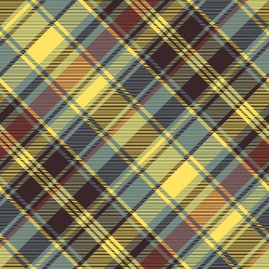 Dikişsiz desen onay ekose kumaş dokusu. Vektör çizim.