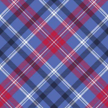 Tartan seamless modeli onay kumaş dokusu. Vektör çizim.