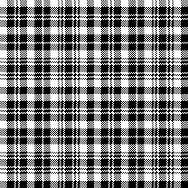 Tartan siyah izle piksel ekose seamless modeli