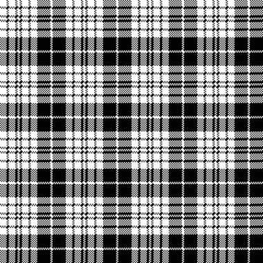 BlackBerry tartan siyah beyaz piksel seamless modeli
