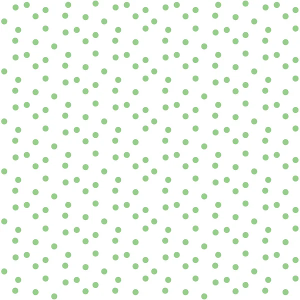 Yeşil noktalar yumuşak basit seamless modeli ile polka — Stok Vektör