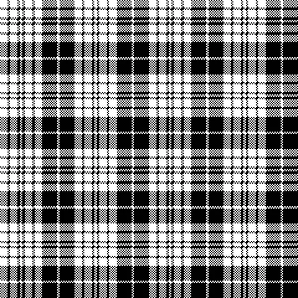 Blackberry tartan black white pieces without seamless pattern — стоковый вектор