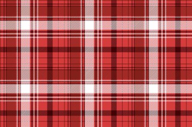 Kırmızı tartan kumaş dokusu