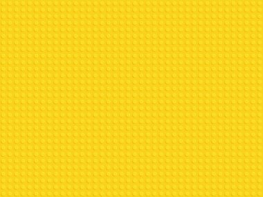 Sarı plastik yapıcı blokları plaka Dikişsiz desen düz de